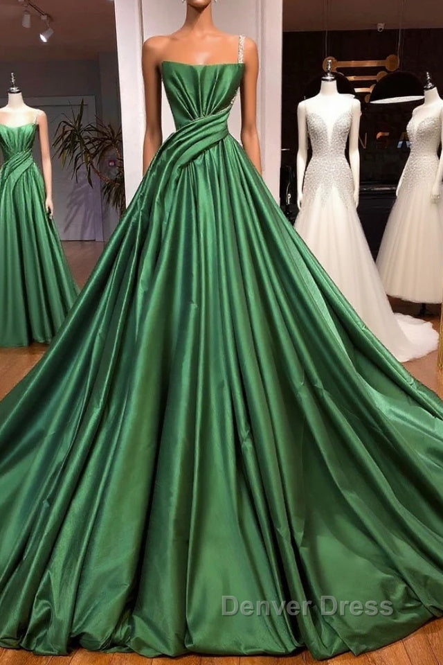 Fabulous Long A Line One shoulder Sleeveless Prom Dresses Main image