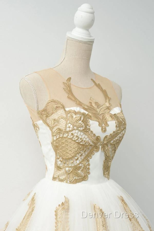 Fabulous White Homecoming Dresses Jewel Knee Length Lace Appliques Secondary image