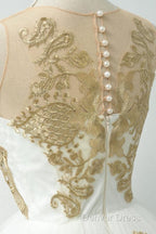 Fabulous White Homecoming Dresses  Jewel Knee-Length Lace Appliques