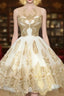 Fabulous White Homecoming Dresses  Jewel Knee-Length Lace Appliques