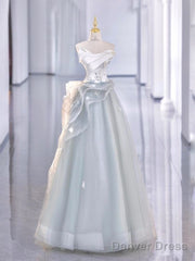Fairy A Line Sweethart Long Tulle Prom Dresses 22Th Birthday Outfit