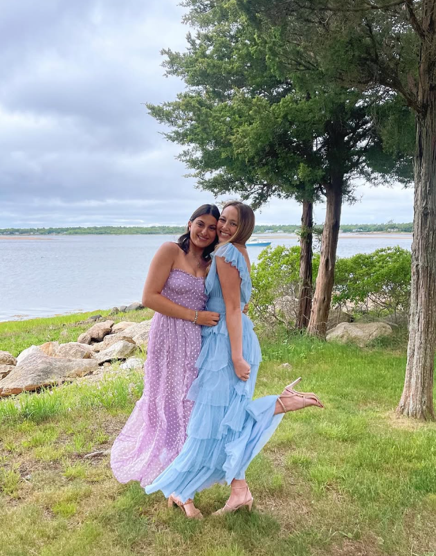 Fairy Sky Blue Sequare Neck Tiered Tulle Prom Dress Long Prom Dresses