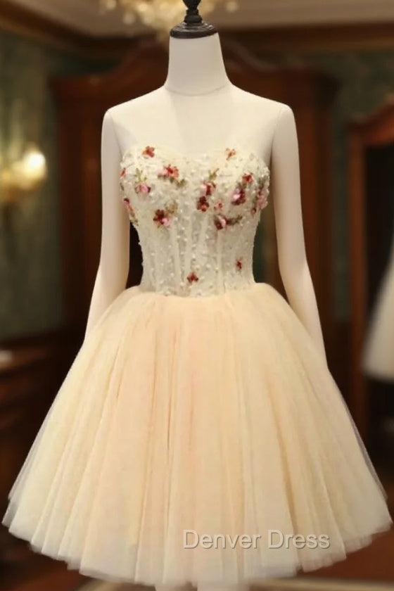 Fancy A Line Homecoming Dress Sweetheart Homecoming Dresses