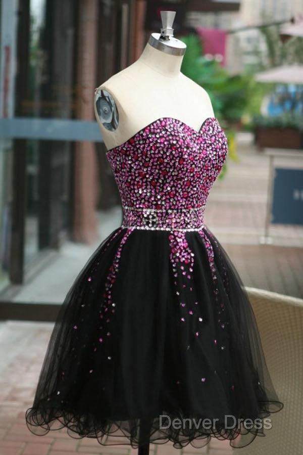 Fancy Sweetheart Lace Up Short Homecoming Dresses With Beading Secondary image