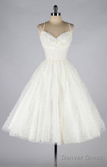 Fashion A Line Lace Prom Dress, Short Straps Homecoming Dress