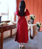 Red A Line short prom Dress red Prom Dresses