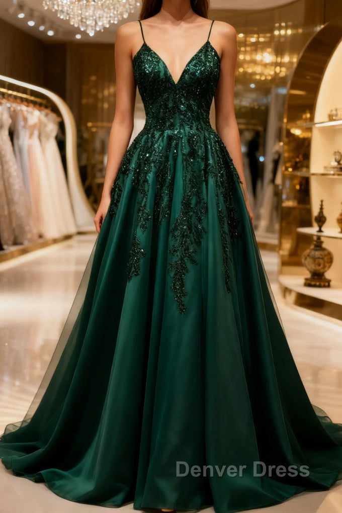Green Mother of Bride/ Groom Dresses Simple Lace Appliques Evening Formal Gowns Prom Dresses