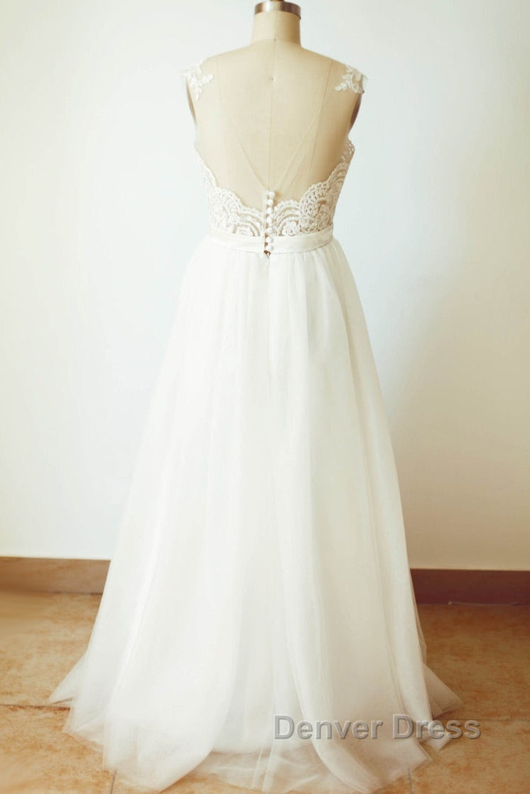 Floor Length A Line Sweetheart Wedding Dresses Secondary image