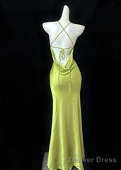 Gentle Satin Swing Neck Spaghetti Straps Mermaid Gown Elegant Backless Prom Dress For Quinceanera&Graduation