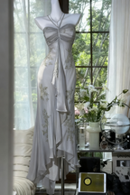 Green Beaded Exquisite Gorgeous Long Chiffon Prom Dress Prom Dress