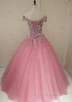 Glam Sequins Off the Shoulder Ball Gowns Sweetheart Gown, Quinceanera Dresses