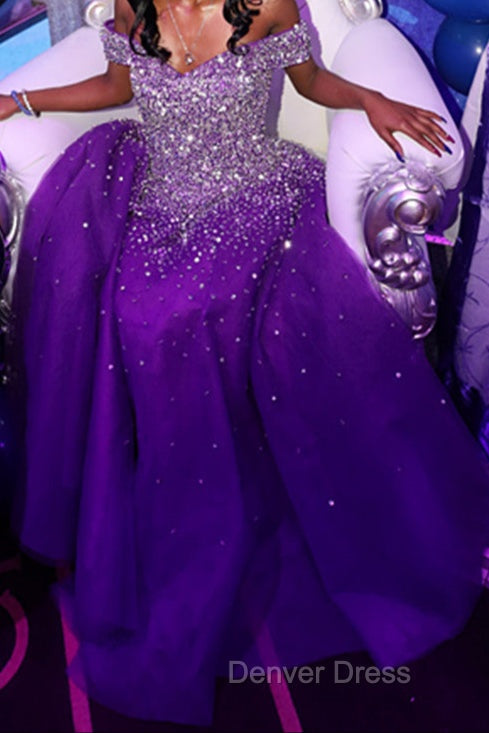 Glam Sequins Off the Shoulder Ball Gowns Sweetheart Gown, Quinceanera Dresses