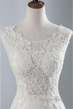 Glamorous Long Mermaid Tulle Appliques Lace Wedding Dresses