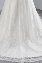 Glamorous Long Mermaid Tulle Appliques Lace Wedding Dresses