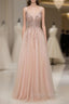 Glamorous Sequins V Neck Long Prom Dresses Floor Length