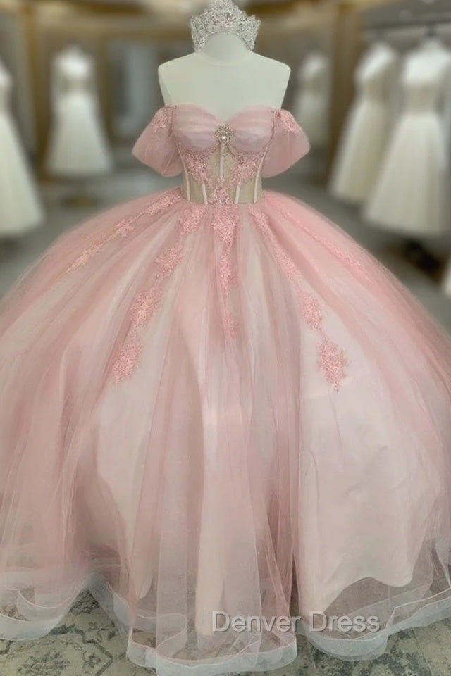 Glitter Pink Quinceanera Dresses Ball Gown Sweet 16 Vestidos 15 De XV Anos Main image
