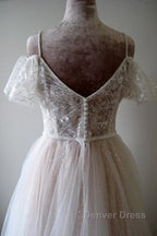 Glorious Cold-shoulder Chapel Train Wedding Dresses