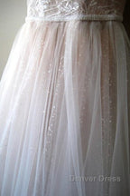 Glorious Cold shoulder Chapel Train Wedding Dresses