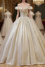 Gold Ball Gowns Off the Shoulder Quinceanera Dresses