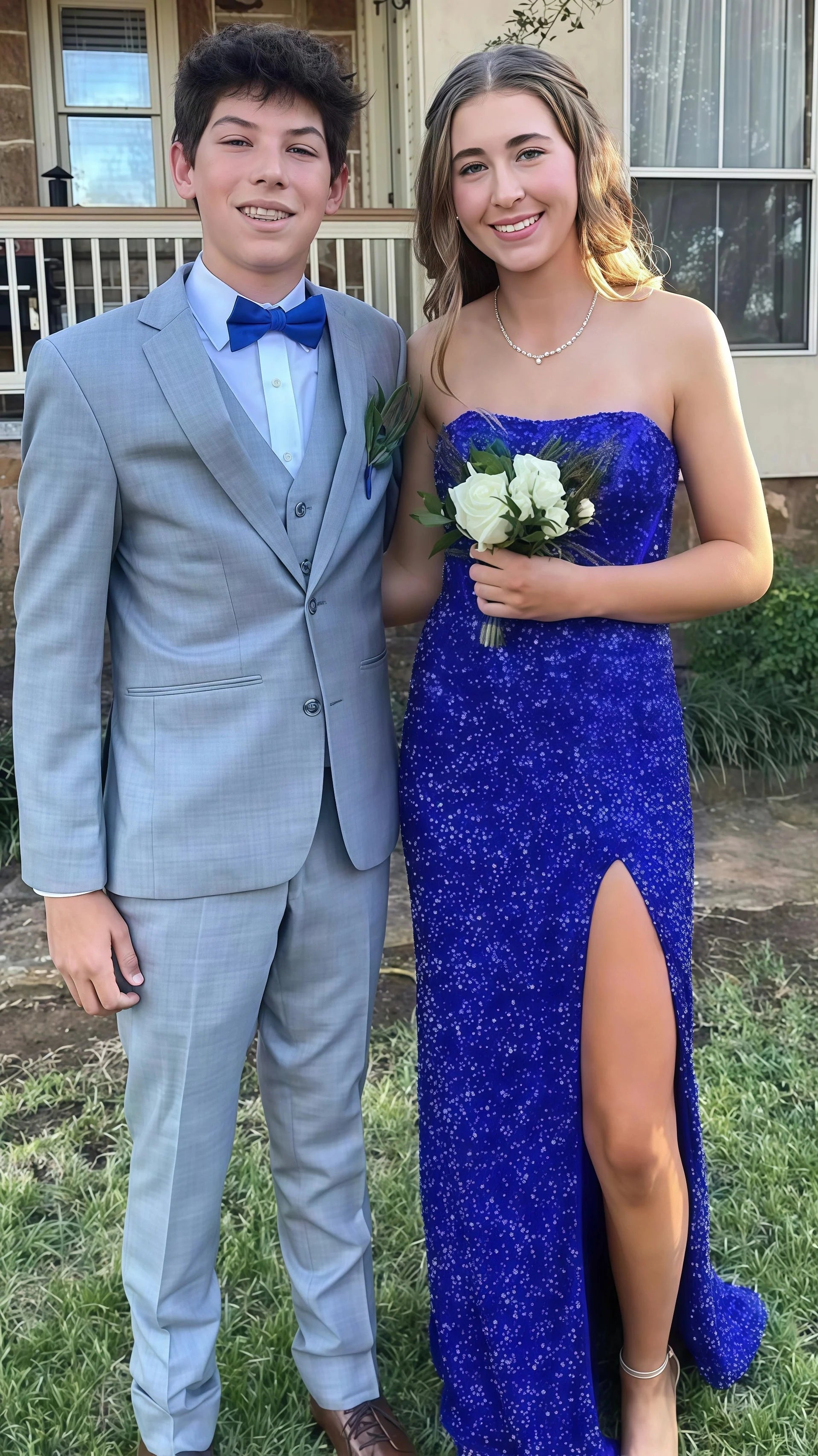Gold Sequin Strapless Backless Mermaid Prom Dresses