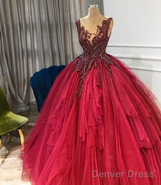 Gorgeous Beaded Princess Dream Wedding Dress Prom Dress Main image