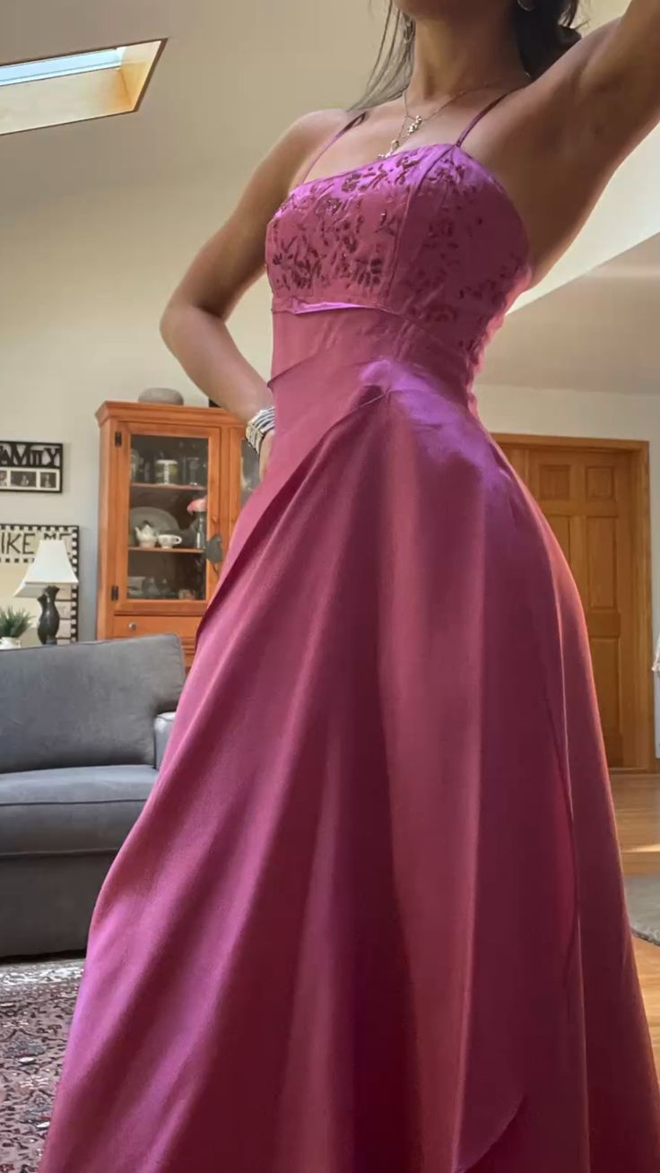 Gorgeous Pink A Line Beaded Prom Dresses Long Prom Gowns Secondary image