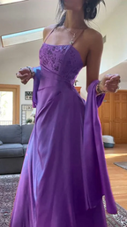 Gorgeous Pink A Line Beaded Prom Dresses Long Prom Gowns