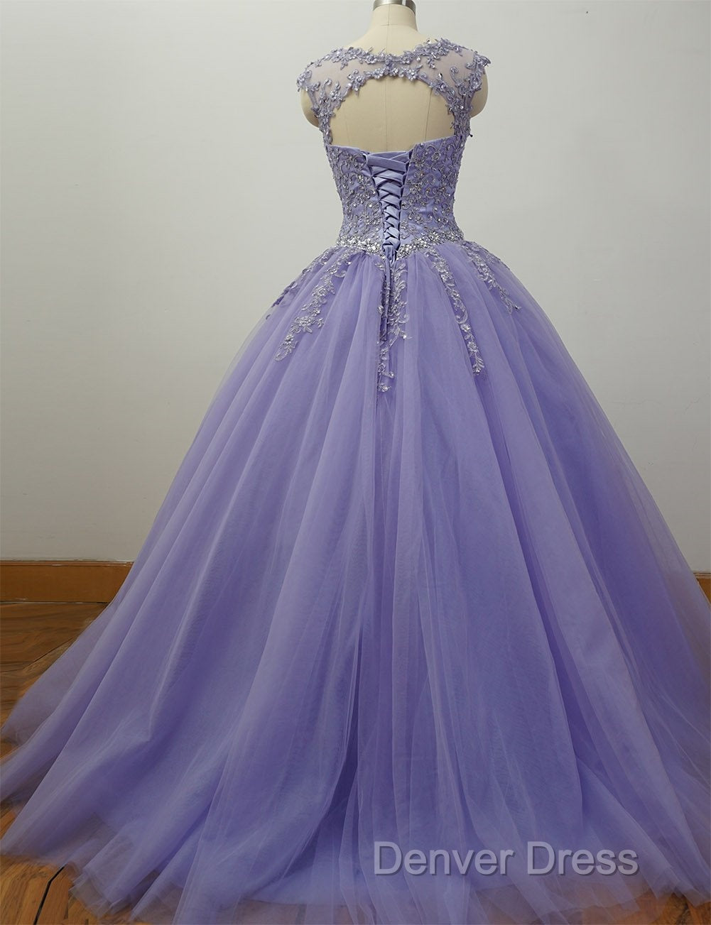 Gorgeous Quinceanera Dresses With Applique And Beadings, Purple Prom Gown