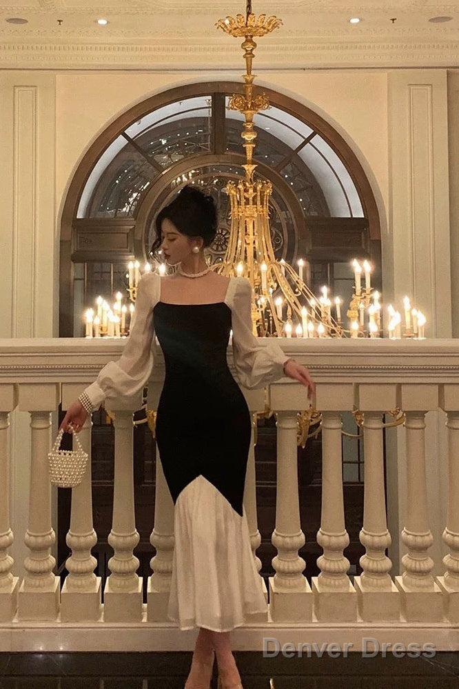 Gorgeous Sheath Spaghetti Straps Black Date Night Party Dress Prom Dresses Birthday Outfits Secondary image