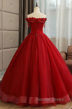 Gorgeous Strapless Burgundy Lace Beaded Long Prom Dress, Lace Burgundy Prom Dresses, Burgundy Lace Ball Gowns