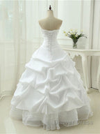 Gorgeous Sweetheart Beaded Ball Gown Lace Up Wedding Dresses