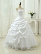 Gorgeous Sweetheart Beaded Ball Gown Lace Up Wedding Dresses