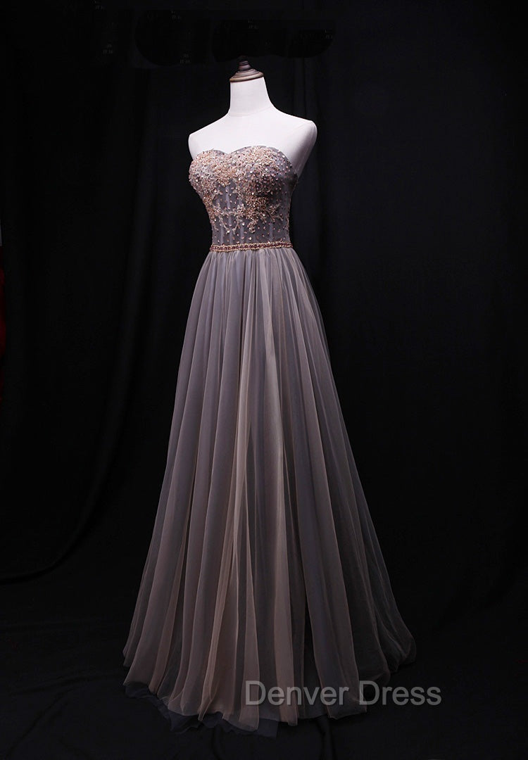 Gorgeous Tulle Sweetheart Long Prom Dresses, New Party Dresses Main image
