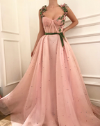 Gorgeous Unique Prom Dress,A-Line Prom Dress,Tulle Prom Dresses