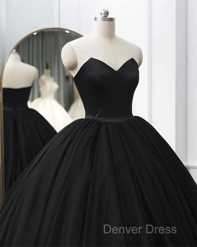 Gothic Black Strapless Quinceanera Dresses Ball Gown Secondary image