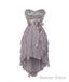 Gray Sweetheart Sequin Short Prom Dress, Bridesmaid Dresses