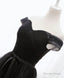 Black Tulle Long Prom Dress, Black Prom GDresses