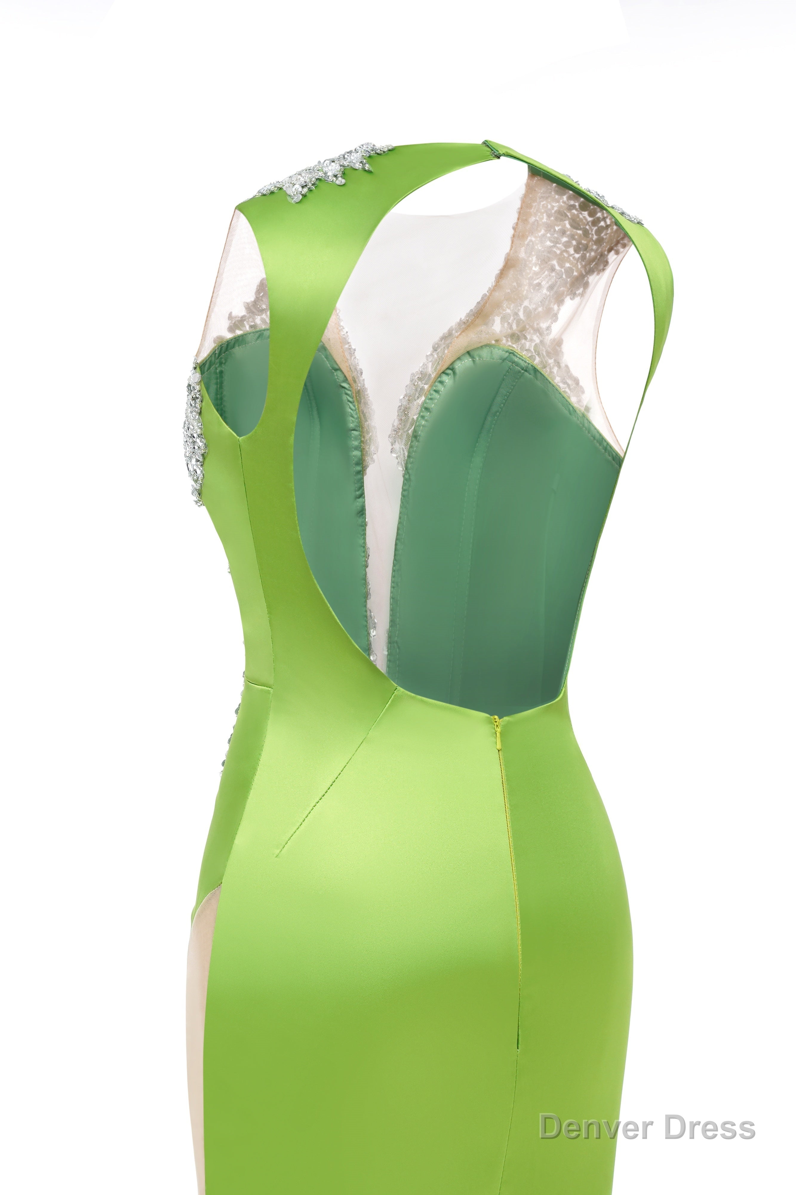 Black Deep V Neck Mermaid Satin Prom Dresses Sparkly Beaded Pageant Crystals Evening Formal Dresses