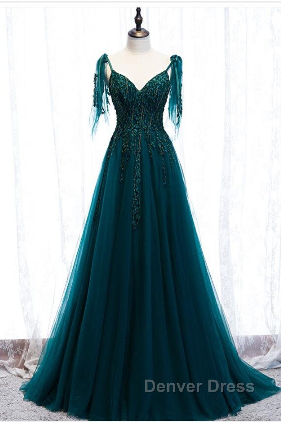 Green Prom Dress Prom Dress Handmade Womens Prom Wedding Prom Dresses Secondary image