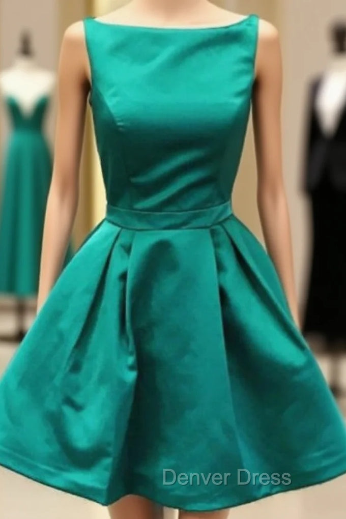 green homecoming Dresses short prom Dresses Main image