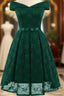 Green Homecoming Dresses Lace Graduation Dresses Sa587