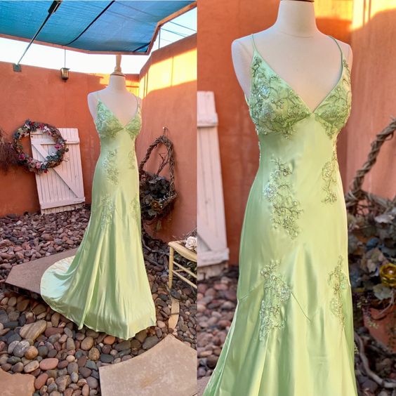 Green Long Prom Dresses Prom Gowns Main image