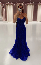 Green Long Mermaid Prom Dresses Prom Gown