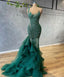 Green Long Prom Dresses Sexy Prom Gowns