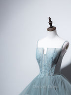 Green Long Prom Dress, Green Prom Graduation Dresses With Lace