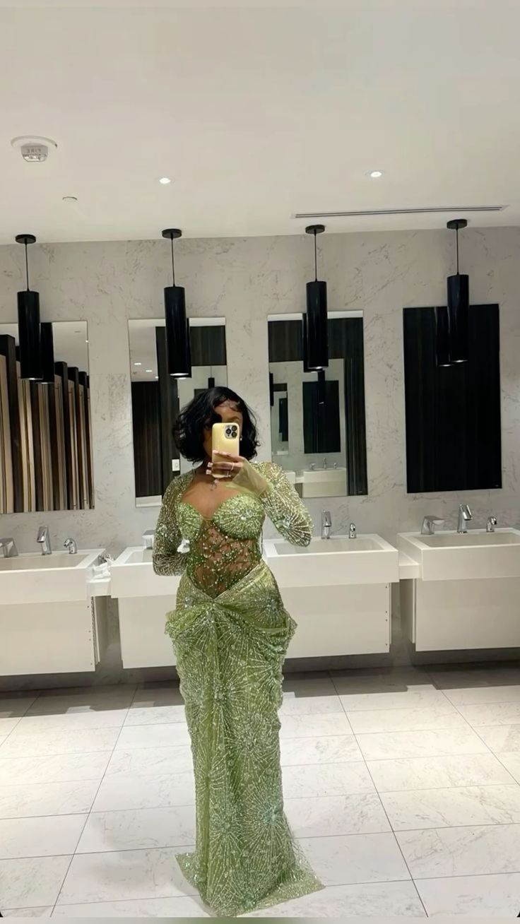Green Long Prom Dress Mermaid Prom Dresses Main image