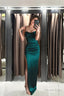 Green Mermaid Halter Prom Dress