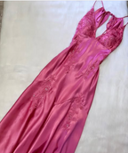 Green Mermaid V Neck Appliques Satin Open Back Long Prom Dresses Outfits