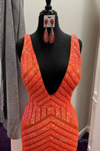 Green Sequins One Shoulder Tight Homecoming Dresses