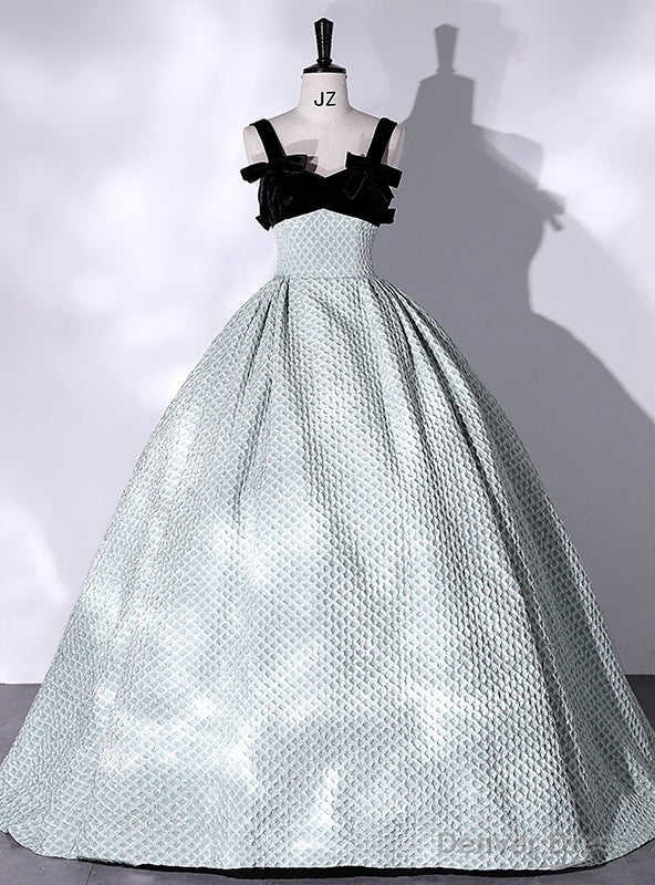 Green Straps Black Velvet Quinceanera Dress Main image